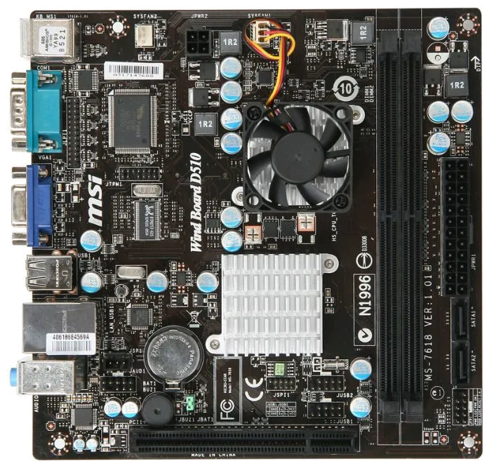 материнской платы MSI Wind Board D510