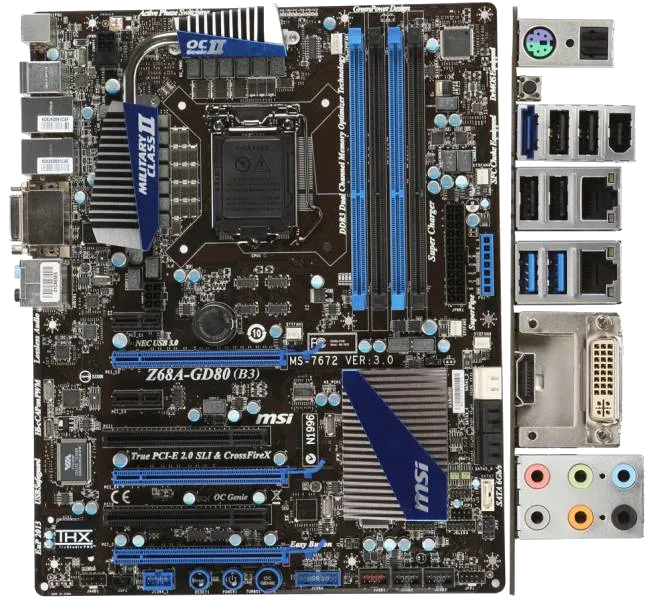 материнской платы MSI Z68A-GD80 (B3)